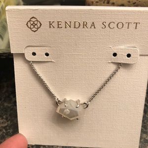 Kendra Scott silver and pearl necklace